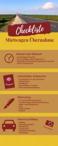 Checkliste Mietwagen Übernahme