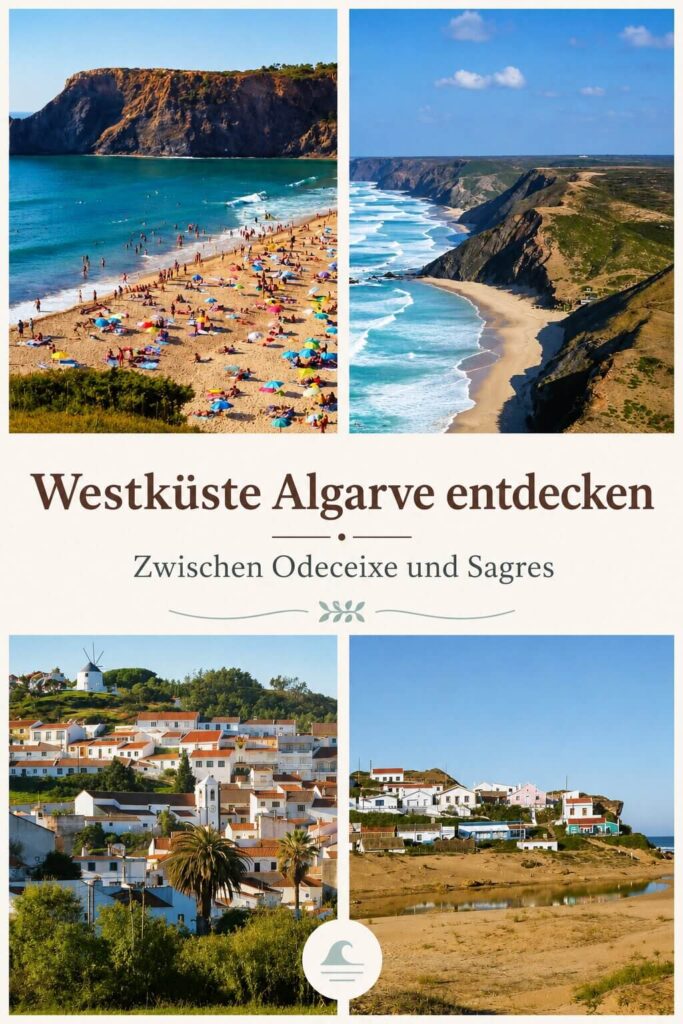 Die Westküste der Algarve fühlt sich anders an als die Südküste. Zwischen Odeceixe, Aljezur, Carrapateira und Sagres erwarten dich offene Atlantikstrände, kleine Orte, Küstenwege und viel Natur. Erfahre, für wen die Costa Vicentina passt und wie du die Region am besten bereist.
