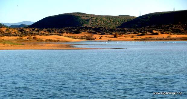 Lagune Ribeira da Carrapateira, Algarve, Portugal