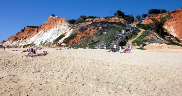 Urlaub am Praia da Falésia, Quarteira, Algarve, Portugal